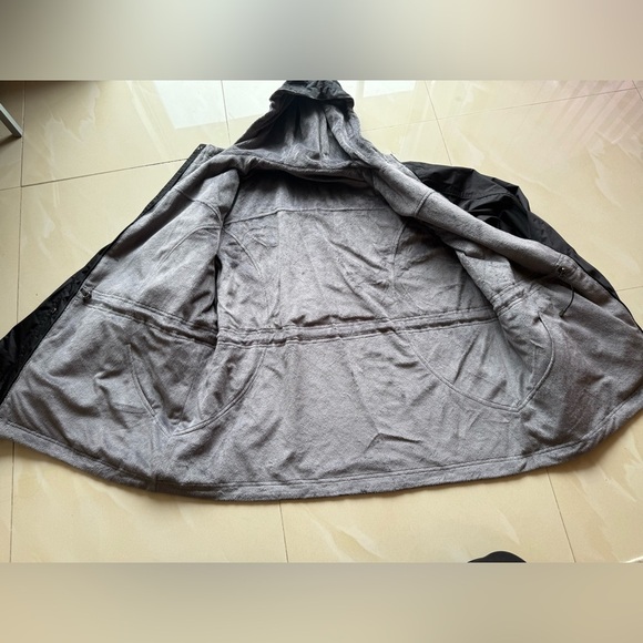 St.John’s Bay woman reversible utility jacket black gray cinched waist size 1X - Picture 7 of 16